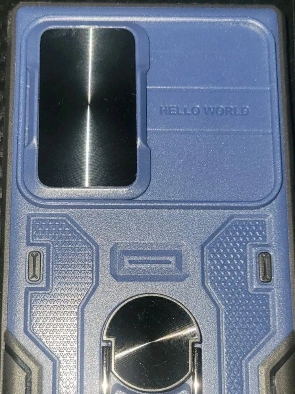 For Galaxy S24 Ultra Case with Stand, Camera Lens Cover & 360° Rotatable Ring
